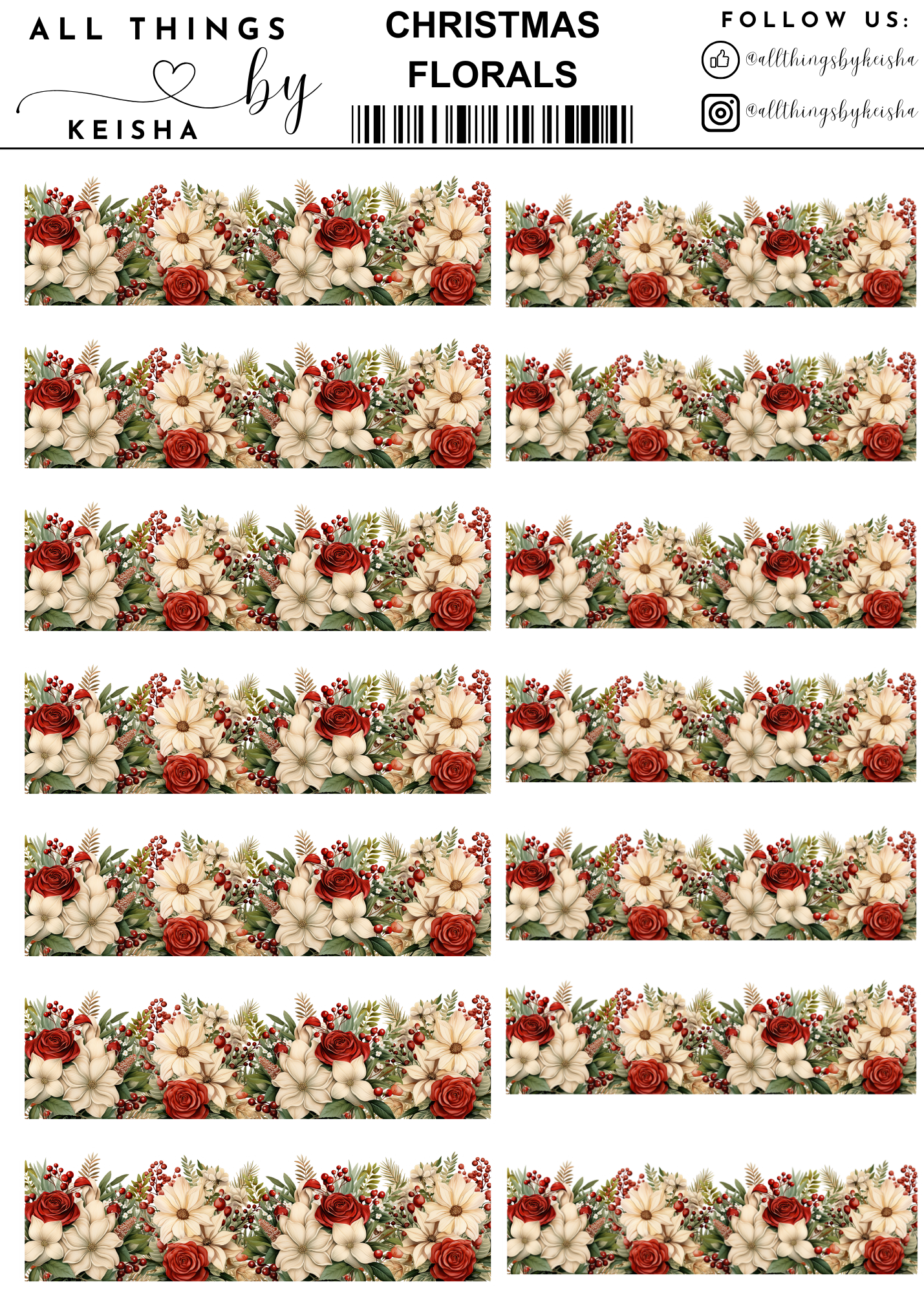 CHRISTMAS FLORALS PACK