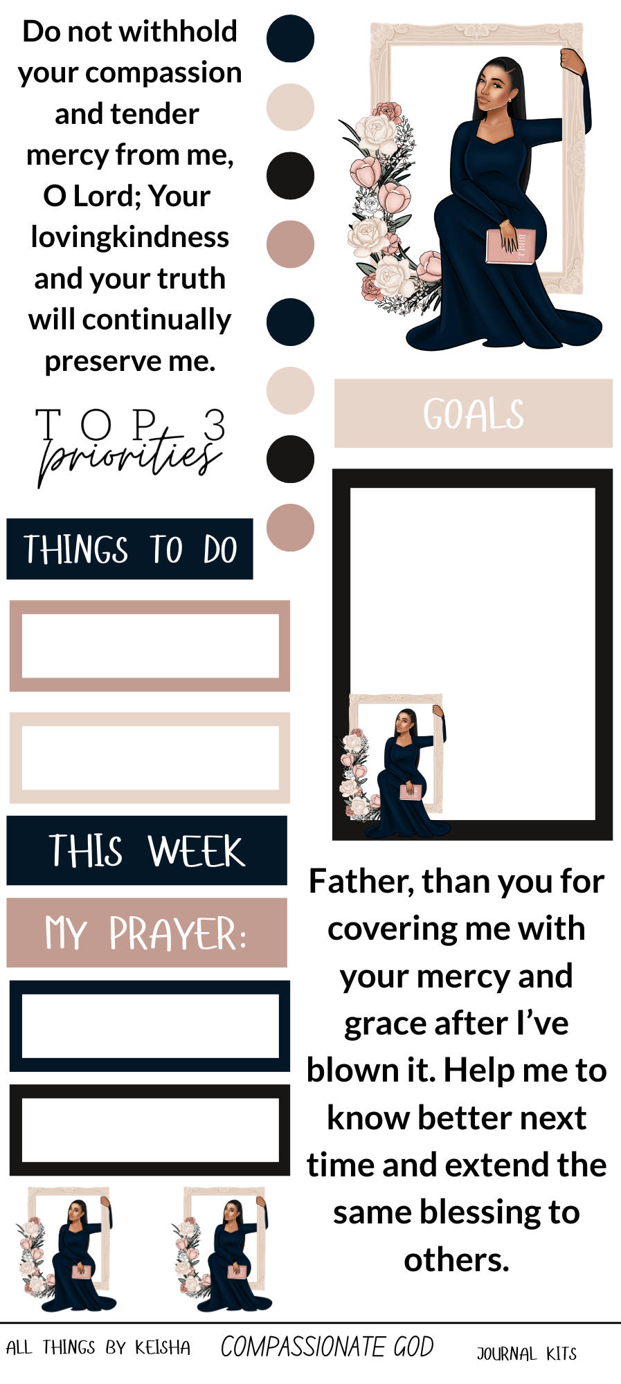 COMPASSIONATE GOD - JOURNAL KIT
