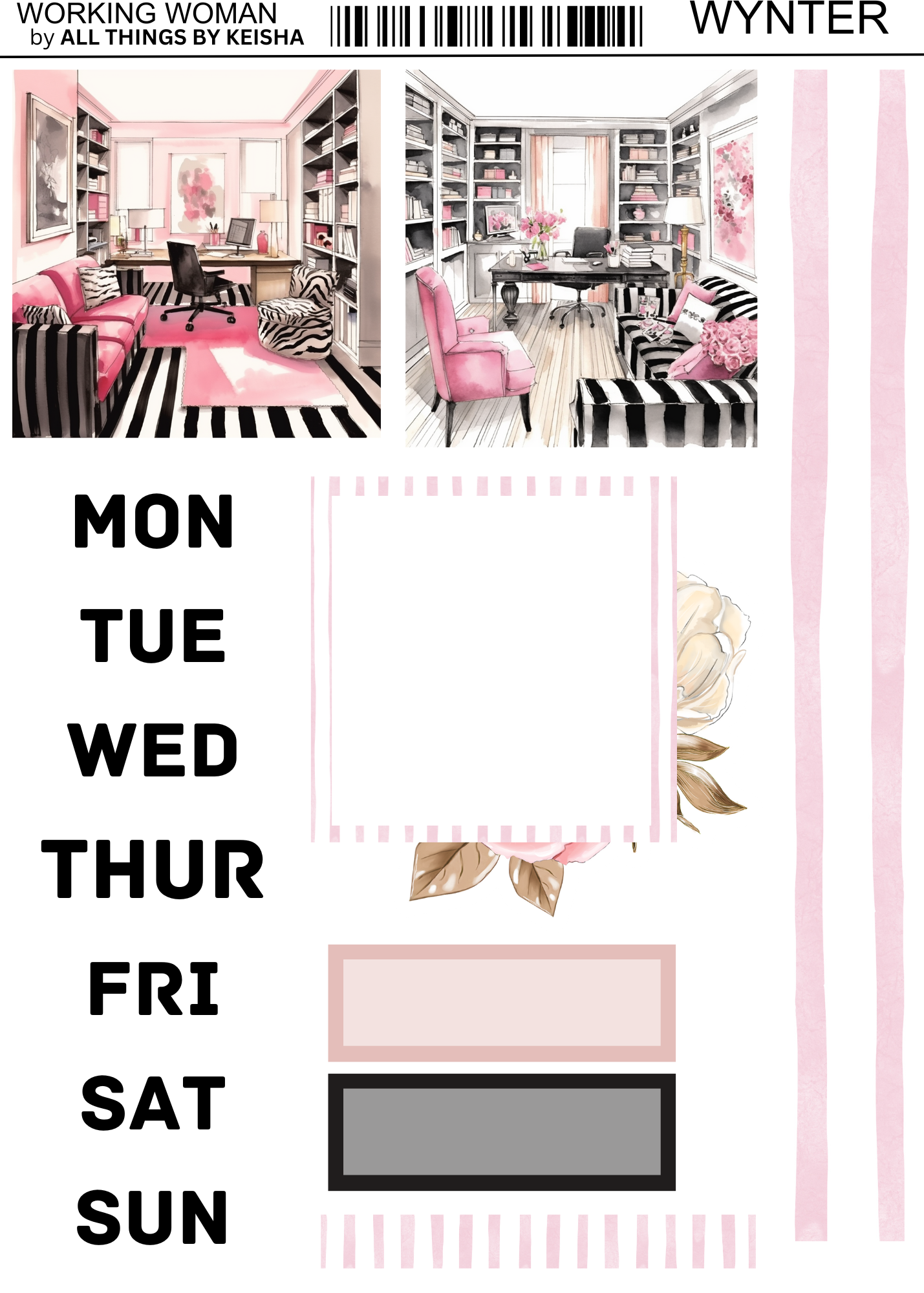 THE WORKING WOMAN 2- PAGE FUNCTIONAL KITS