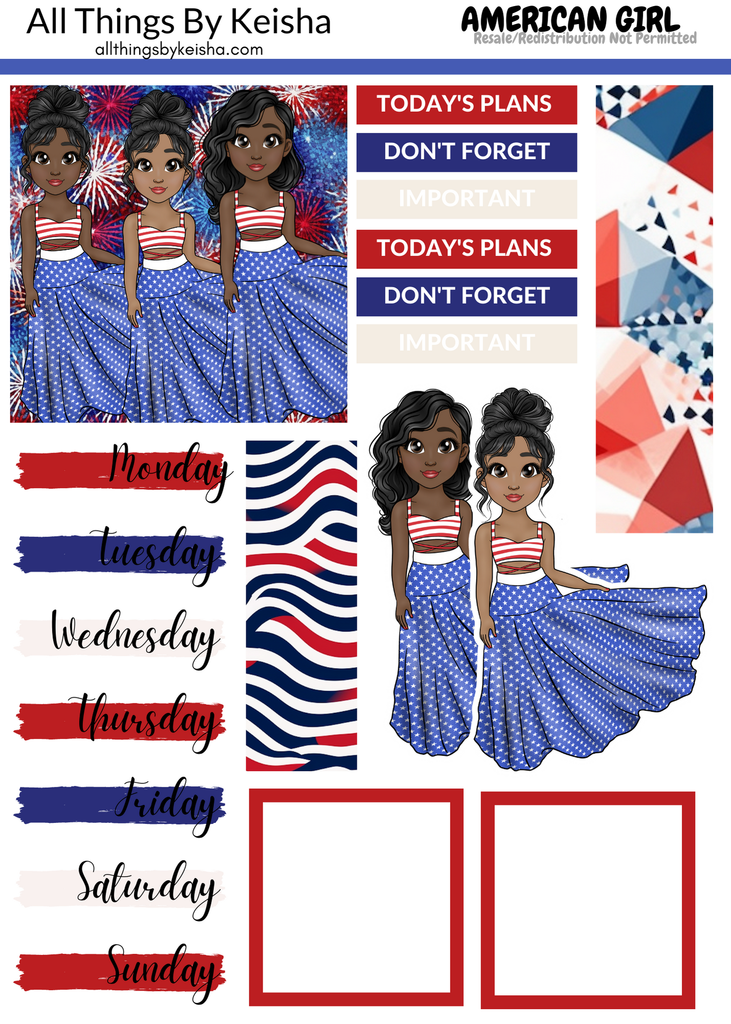 AMERICAN GIRL - KEISHA'S SQUAD