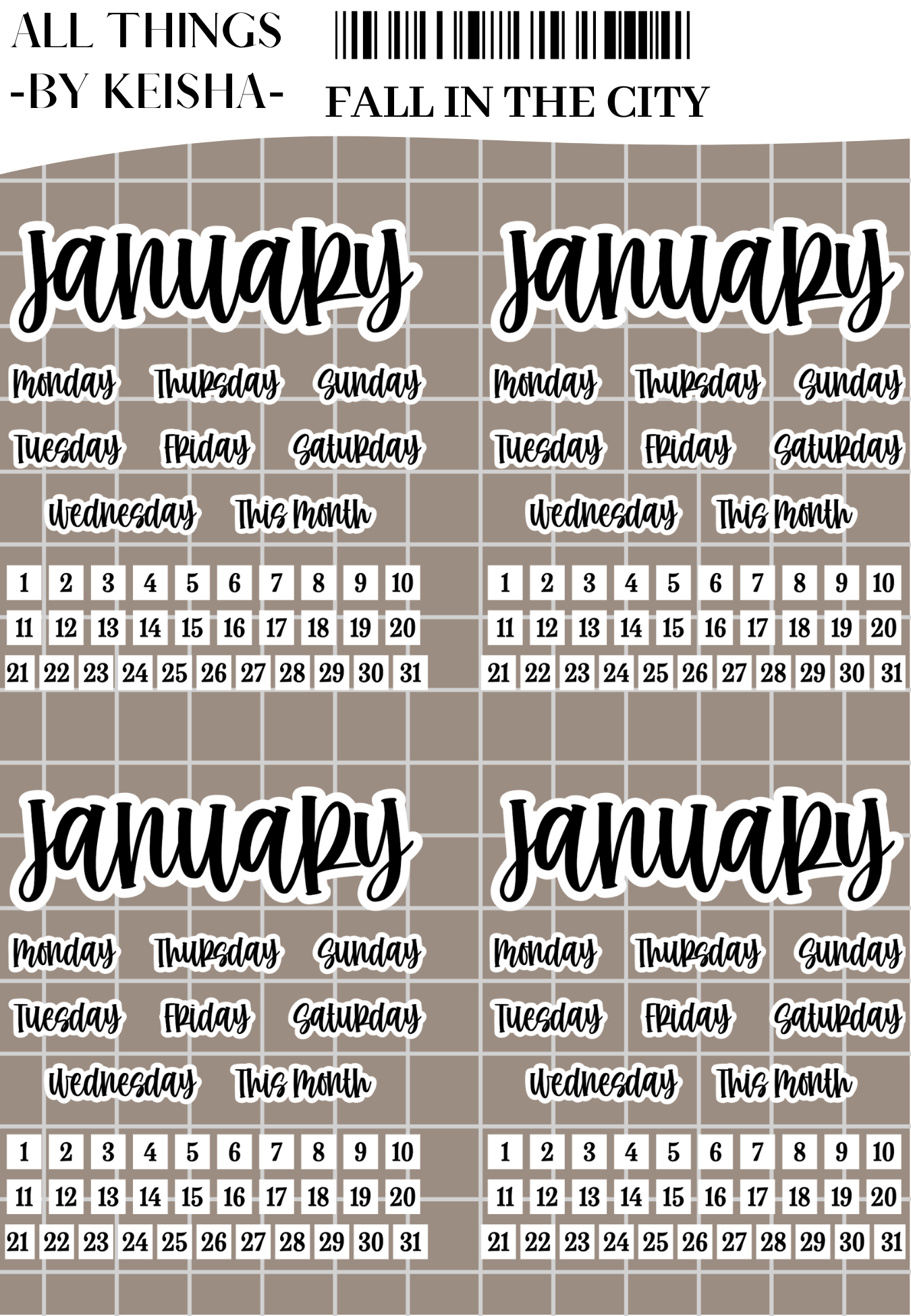 FALL IN THE CITY - JOURNAL PACK