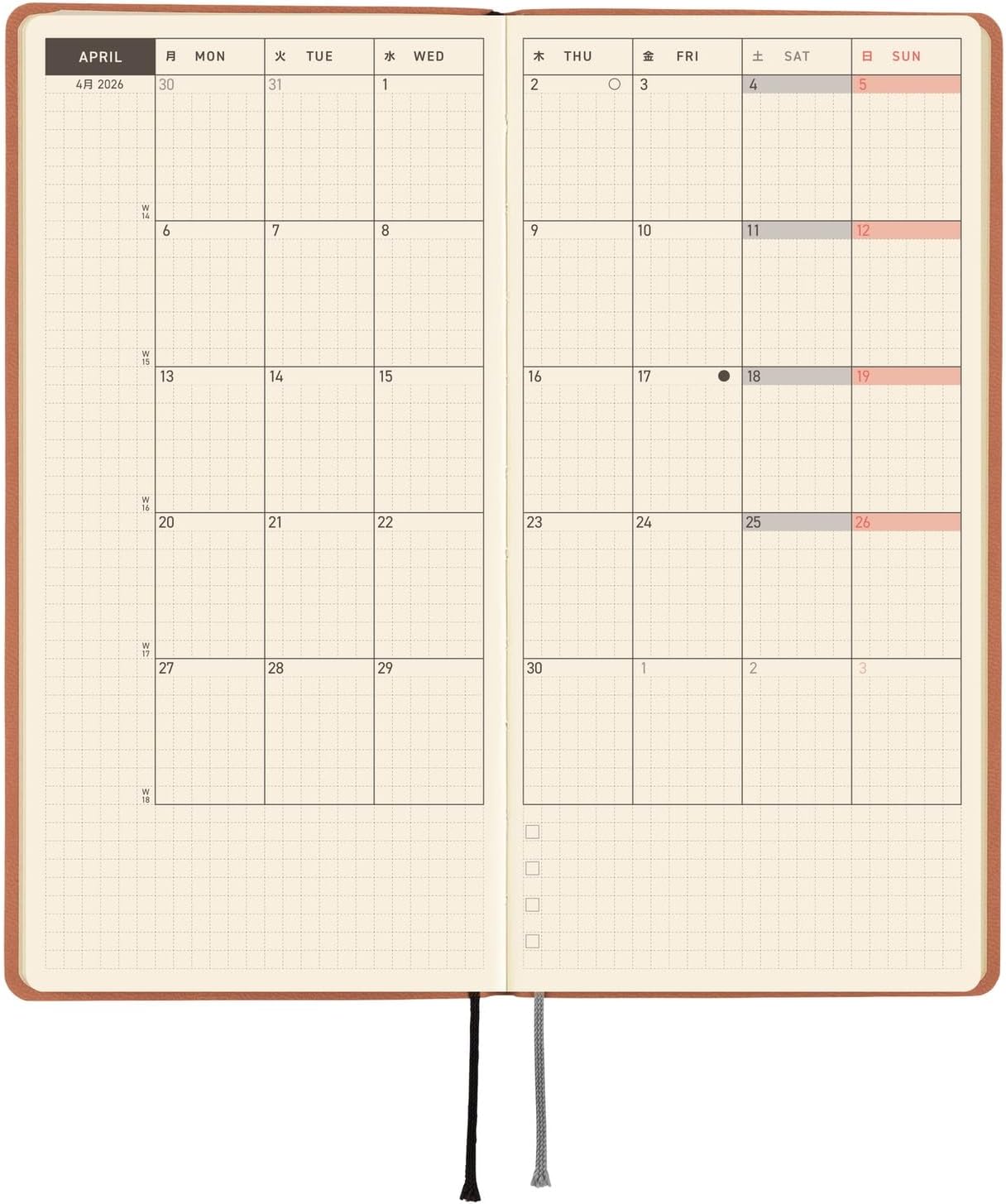 Hobonichi Techo 2026 Weeks
