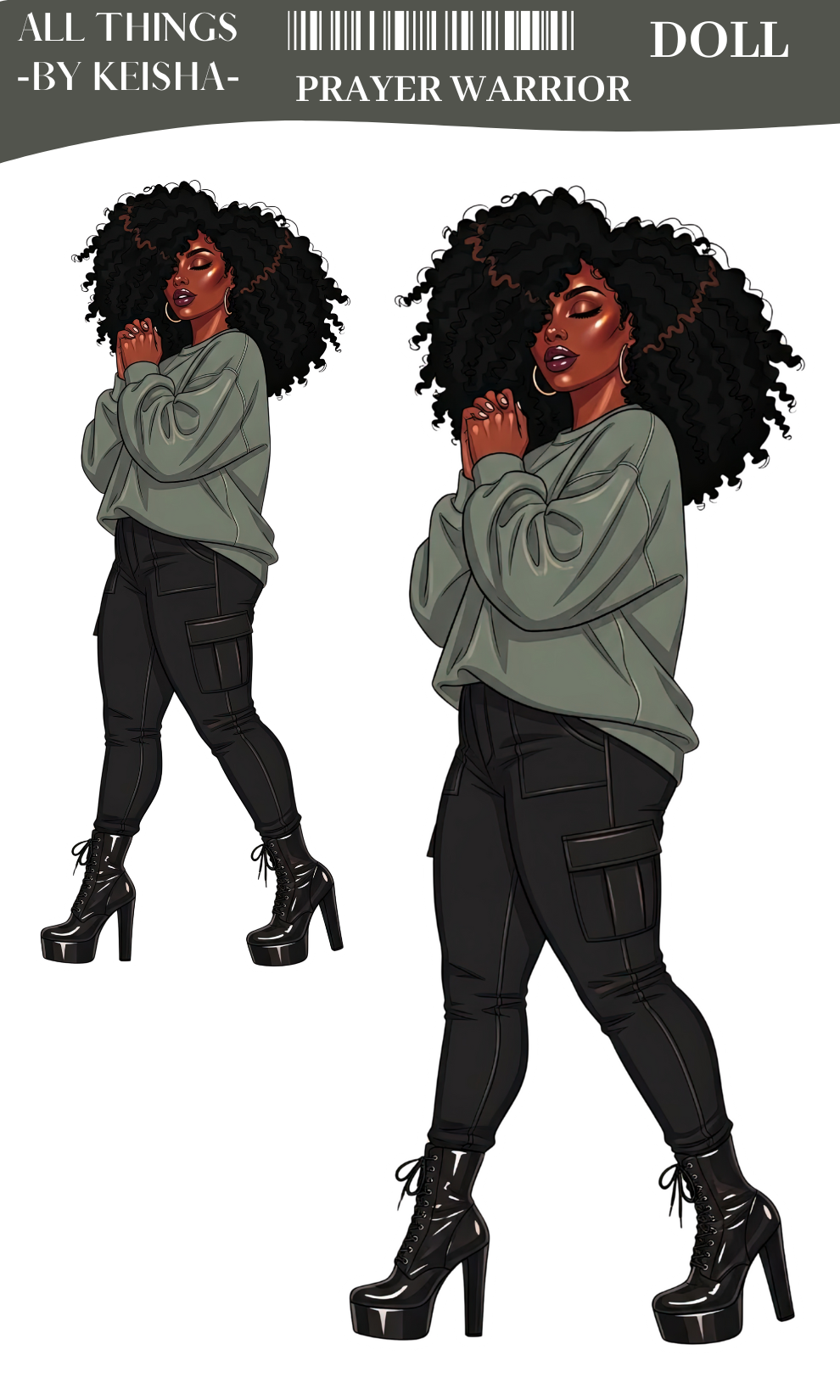 PRAYER WARRIOR FASHION DOLL