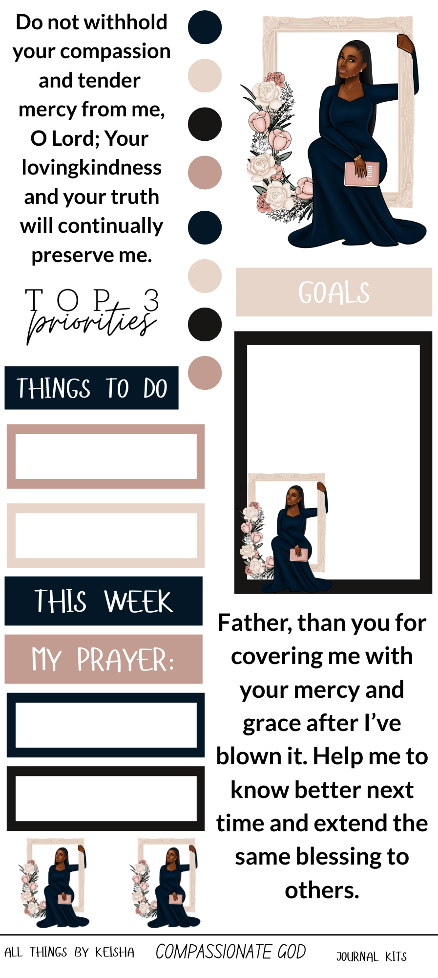 COMPASSIONATE GOD - JOURNAL KIT