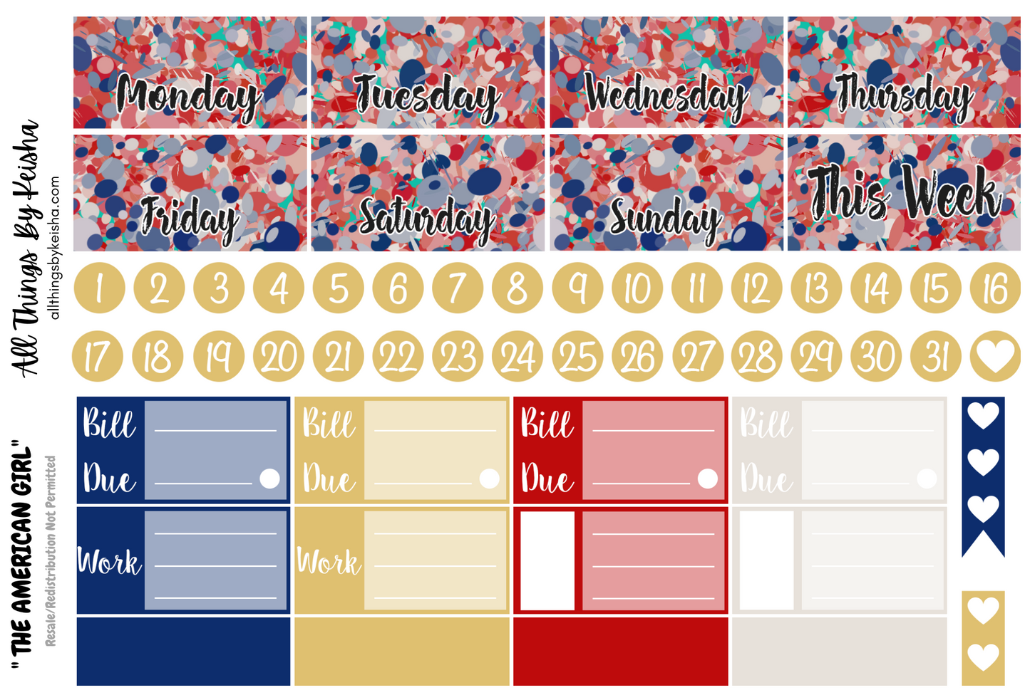 THE AMERICAN GIRL WEEKLY KIT