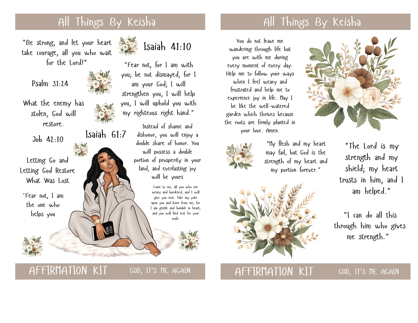 GOD- IT'S ME , AGAIN JOURNAL THEME PACK