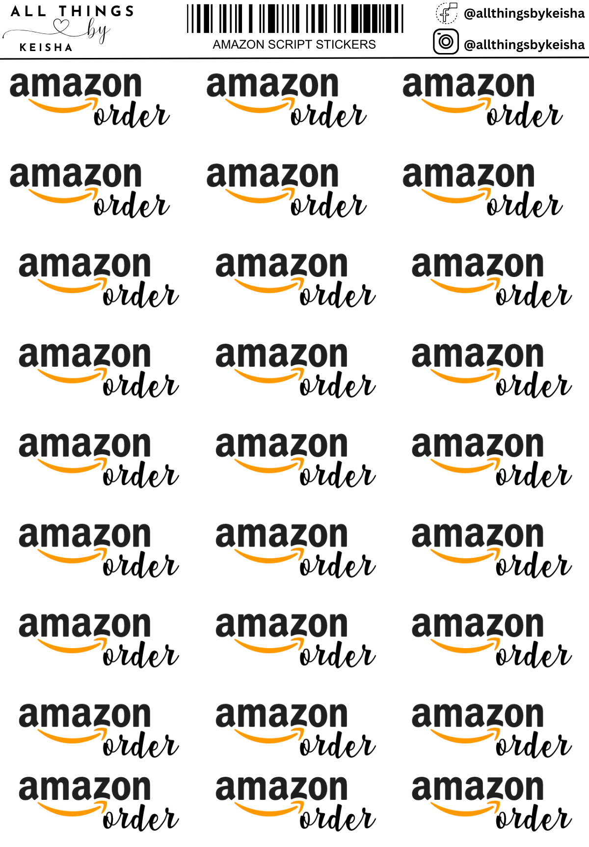 AMAZON STICKERS