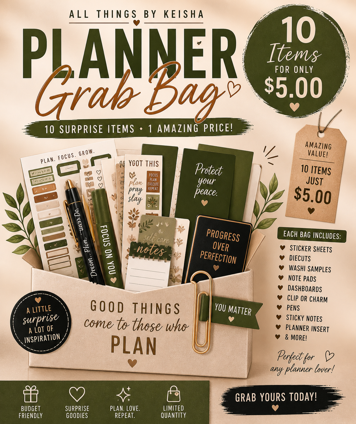10 PLANNER ITEMS