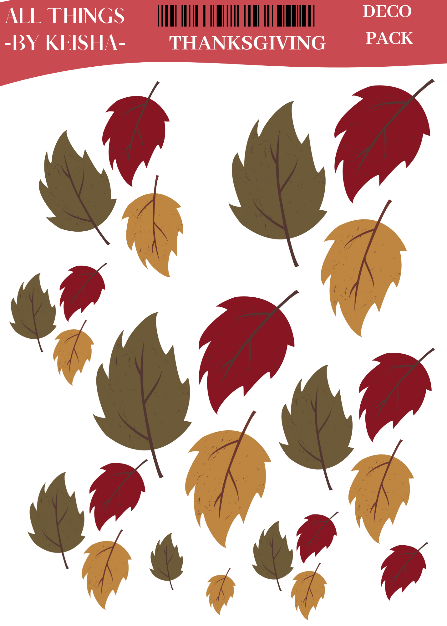 GLAM MA KEKE THANKSGIVING DECO KIT