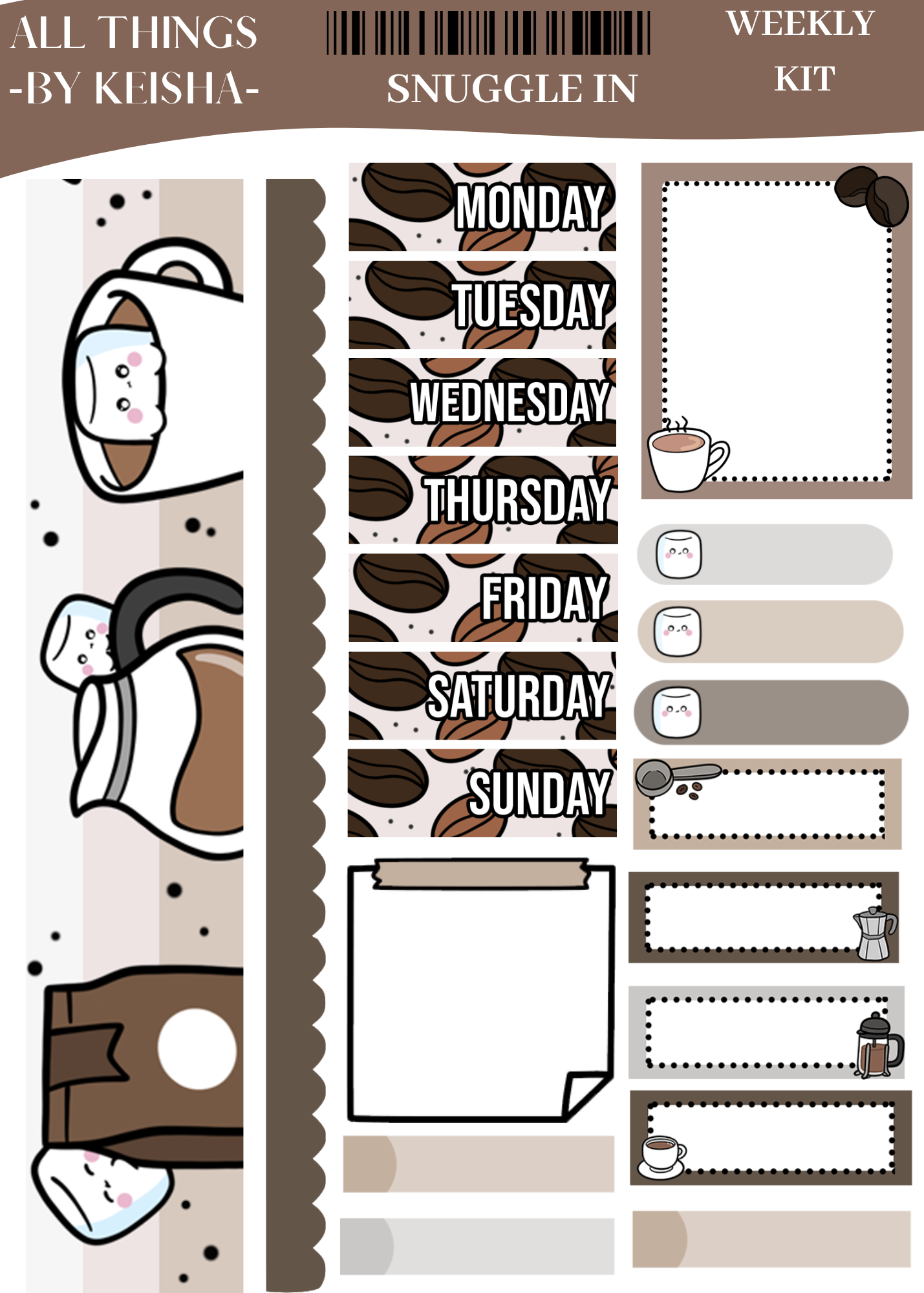 GLAM MA KEKE SNUGGLE IN WEEKLY KIT