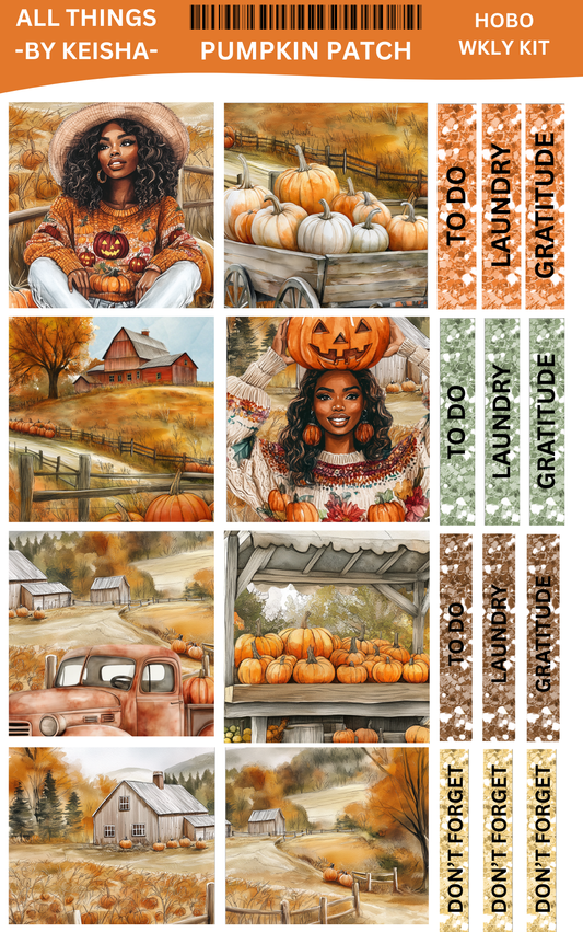 PUMPKIN PATCH HOBO WEEKLY KIT (SET OF 3 SHEETS)