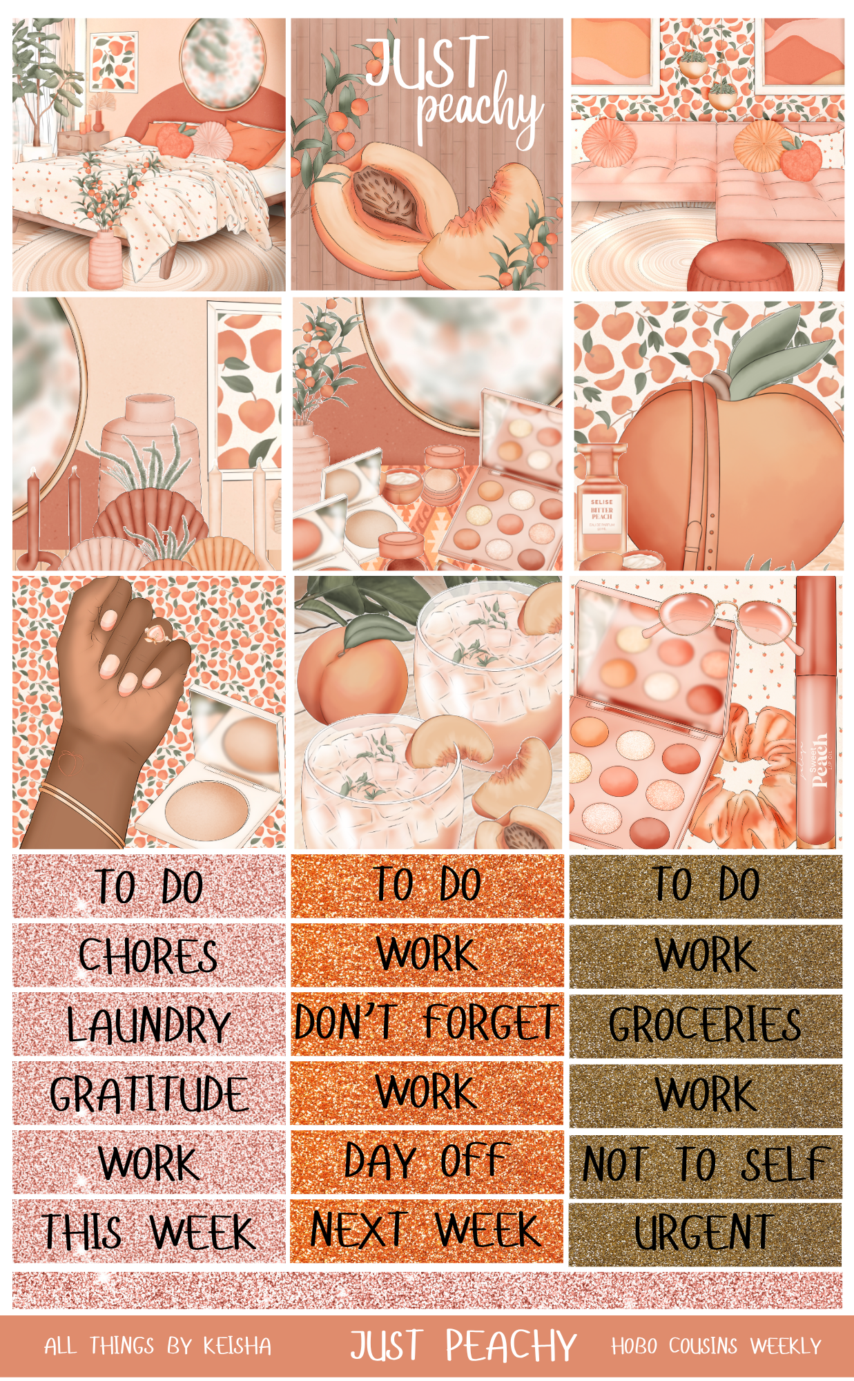 HOBO COUSIN WKLY KIT - JUST GROOVY (SET OF 4)
