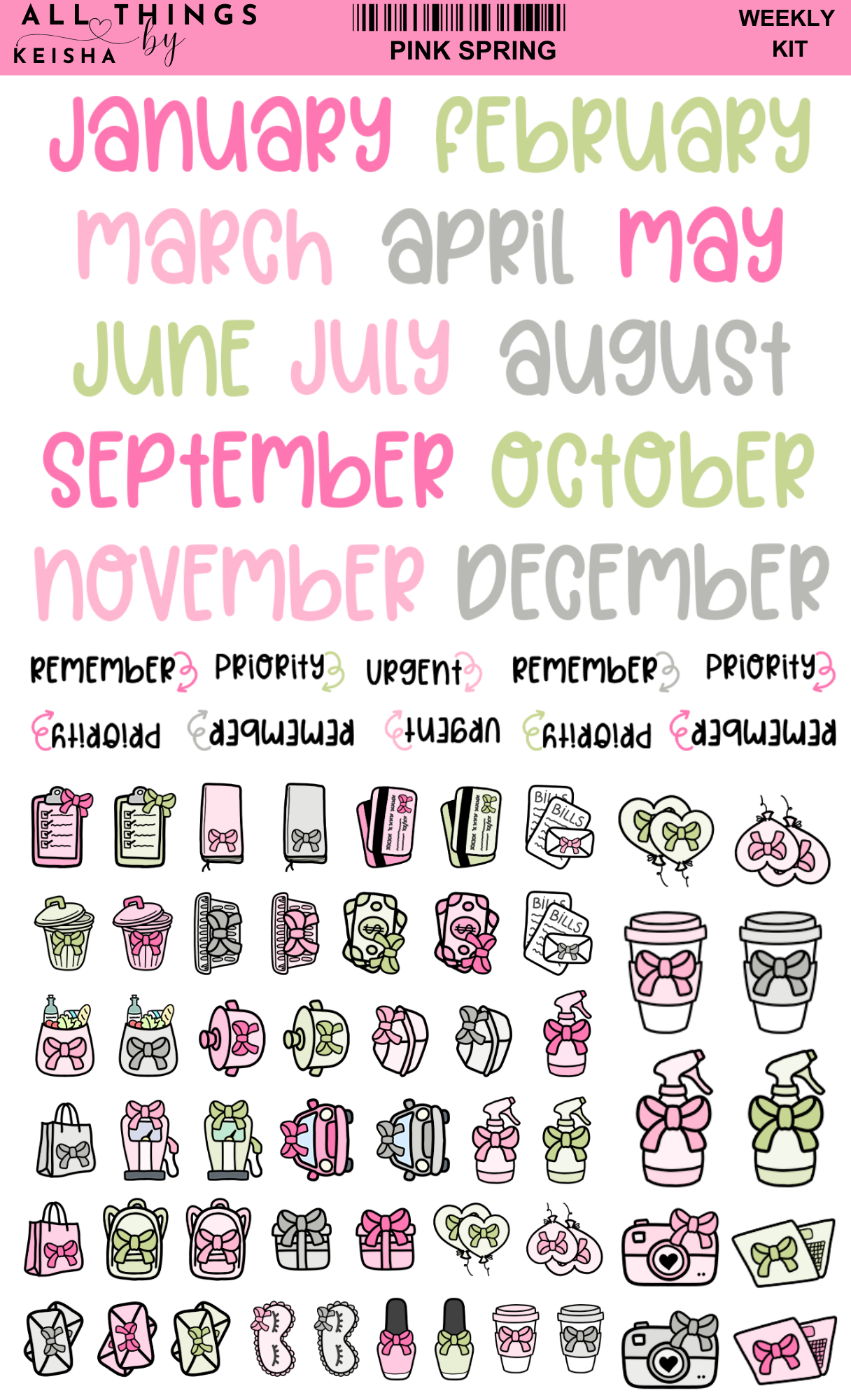 PINK SPRING FUNCTIONAL HOBO KIT