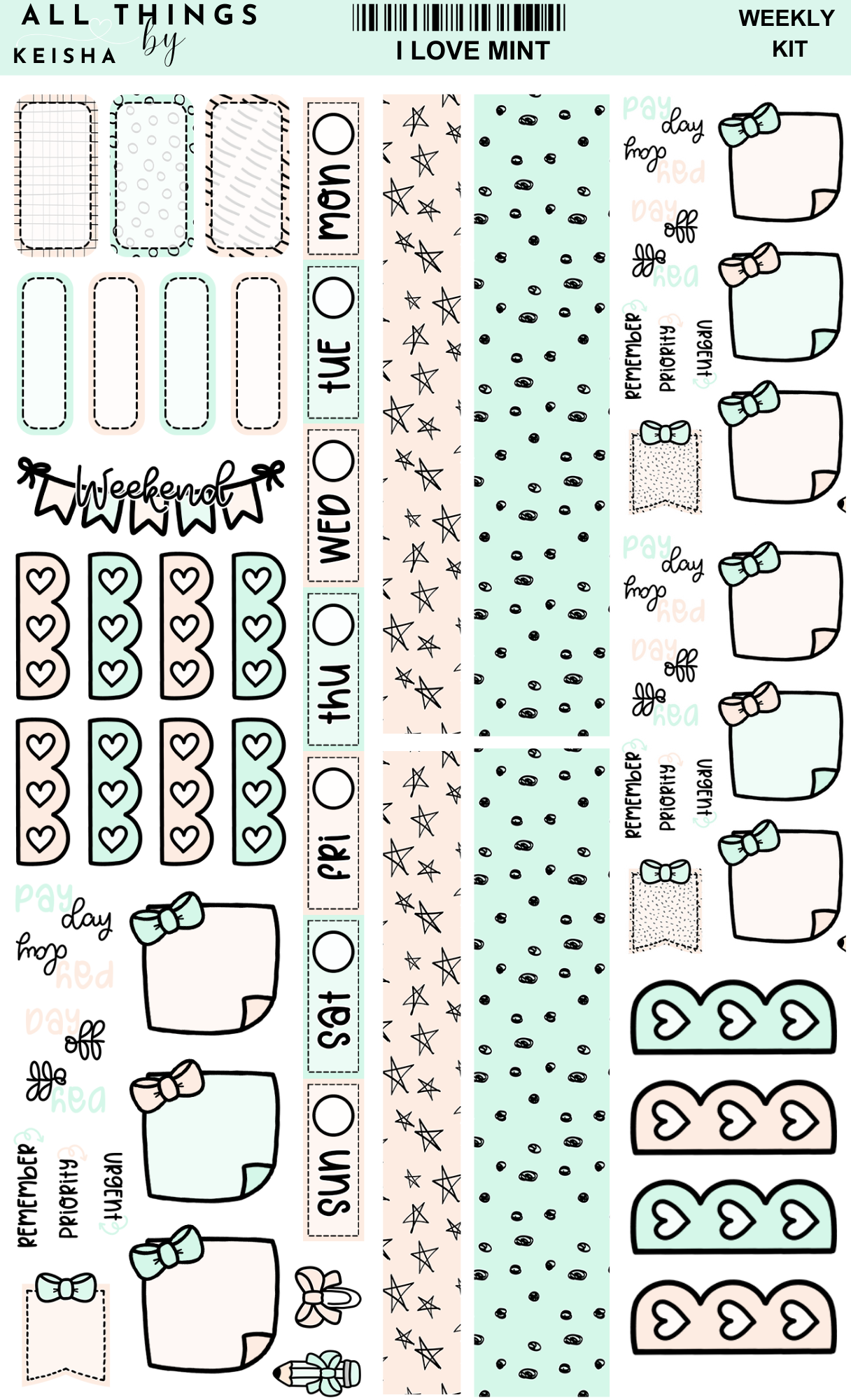 I LOVE MINT FUNCTIONAL HOBO KIT