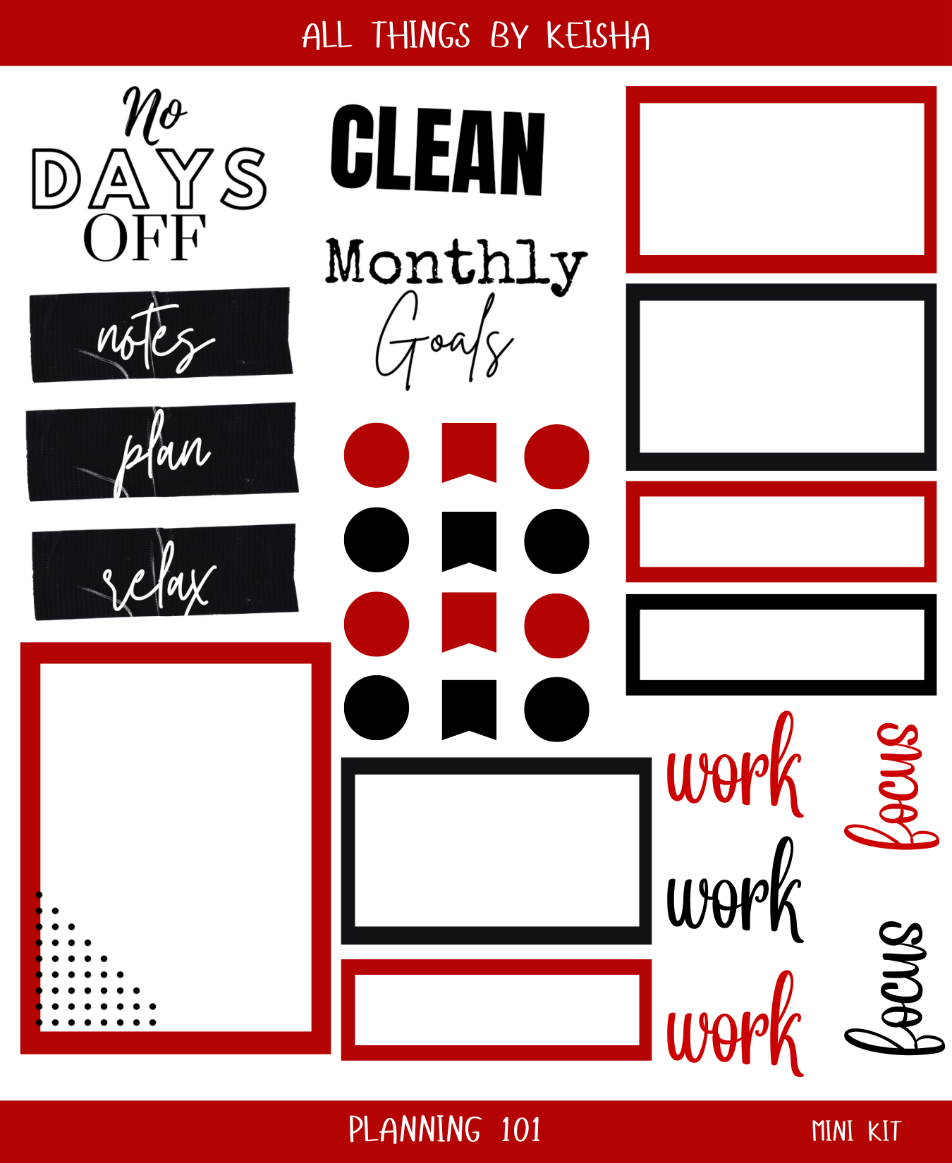 PLANNING 101 MINI KIT