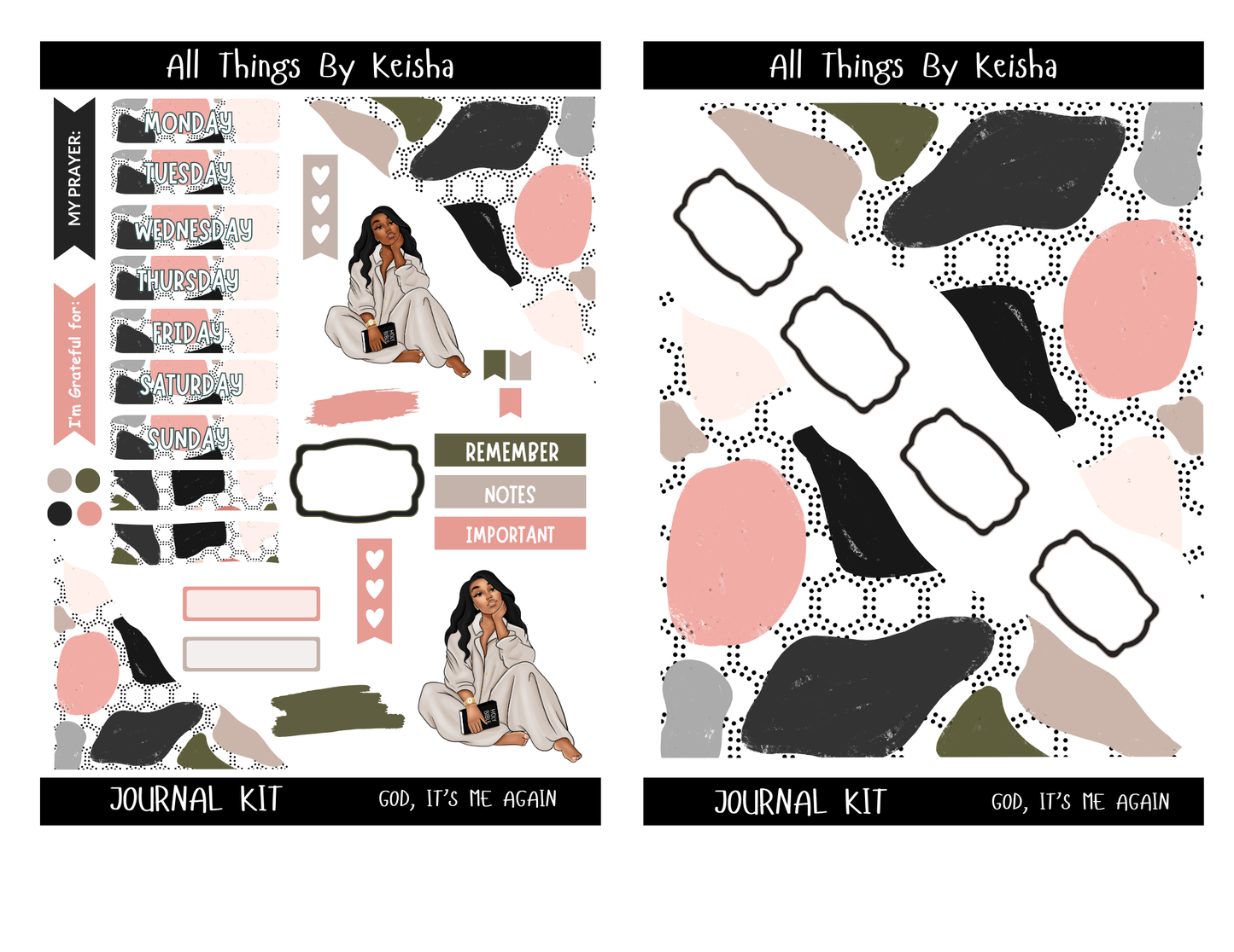 GOD- IT'S ME , AGAIN JOURNAL THEME PACK