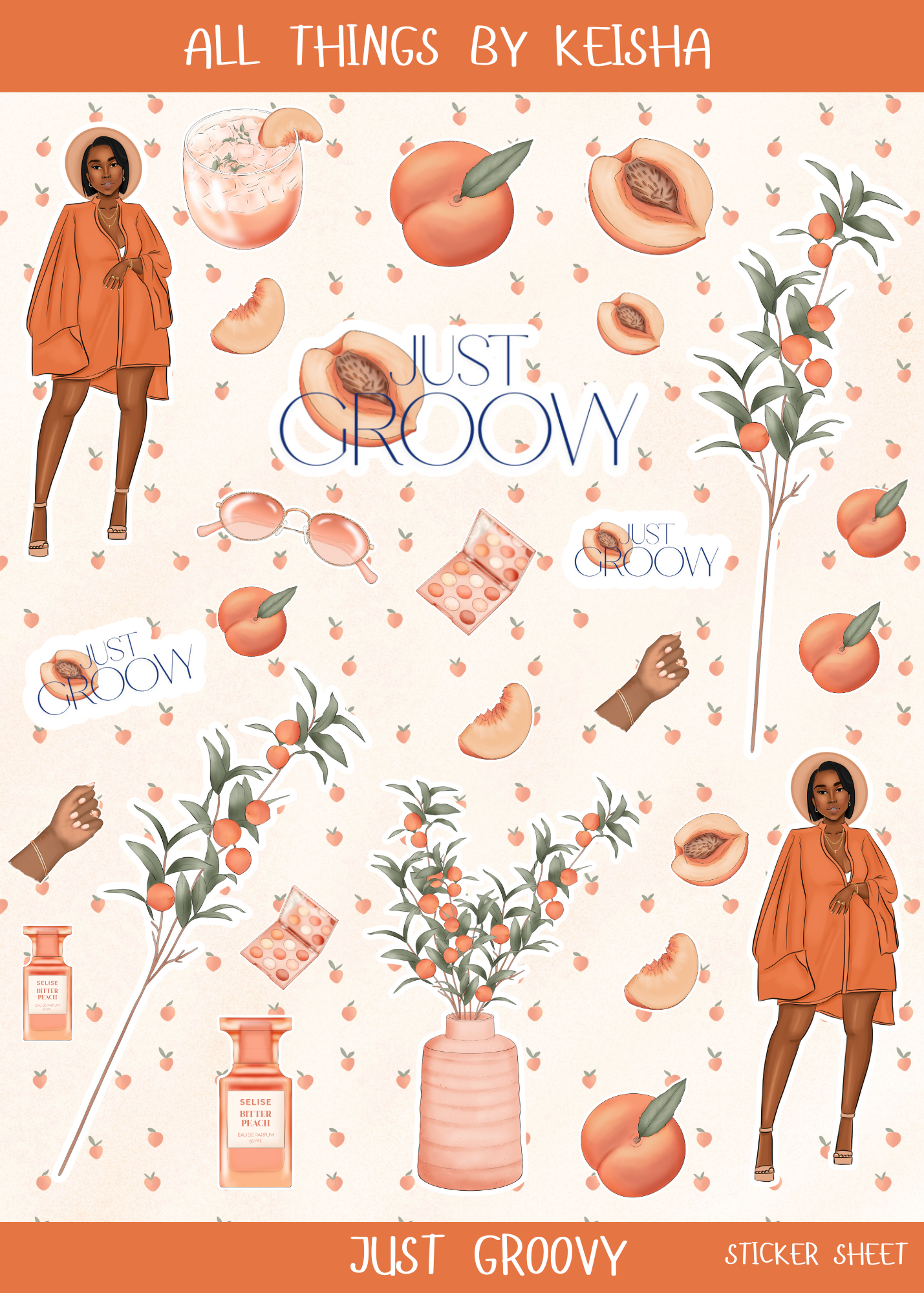 JUST GROOVY STICKER SHEET