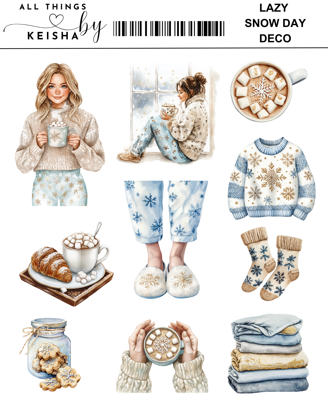 LAZY SNOW DAY MINI KITS - LIGHT
