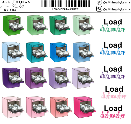 LOAD DISHWASHER ICONS