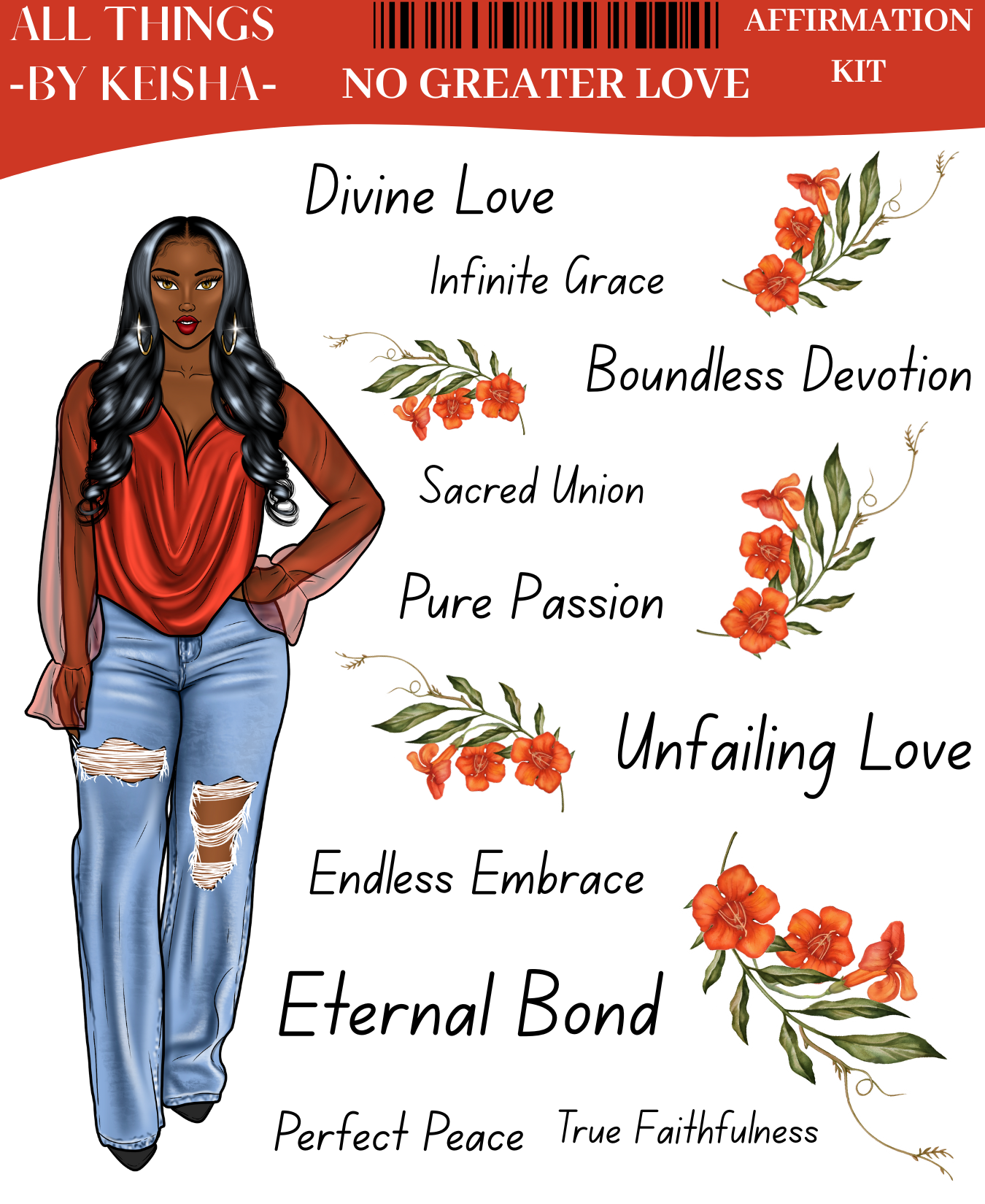 NO GREATER LOVE AFFIRMATION KIT