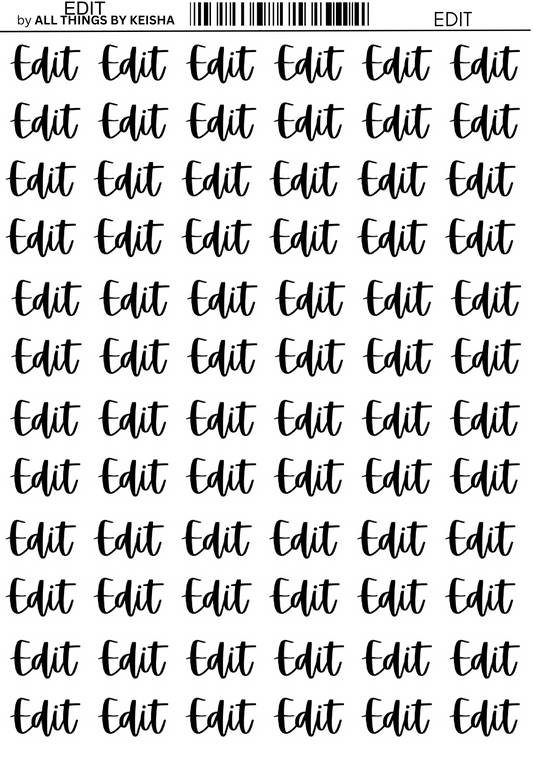 EDIT SCRIPT STICKERS