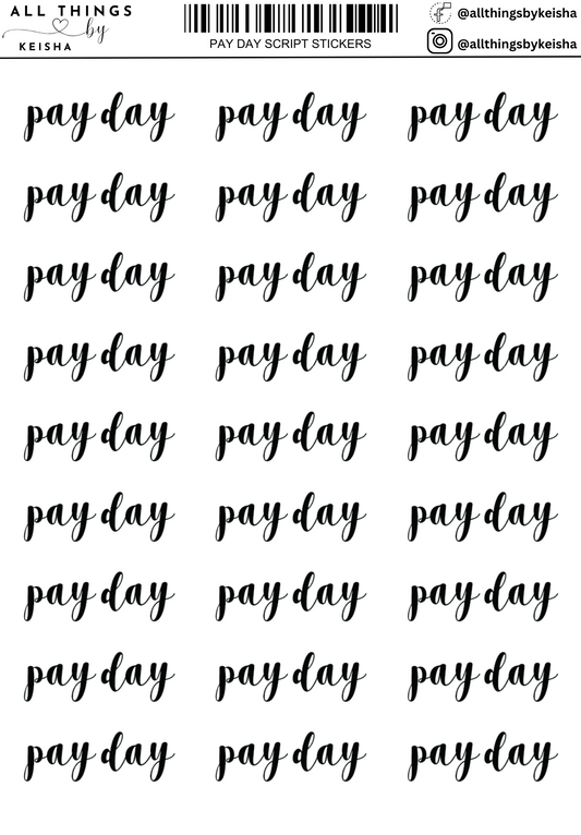 PAYDAY SCRIPT SCRIPT STICKERS