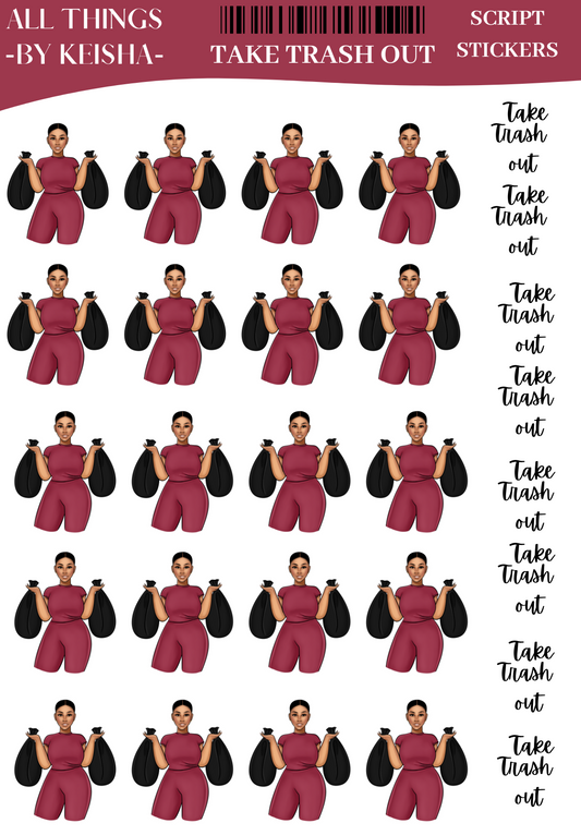 TAKE TRASH OUT ICON SHEET