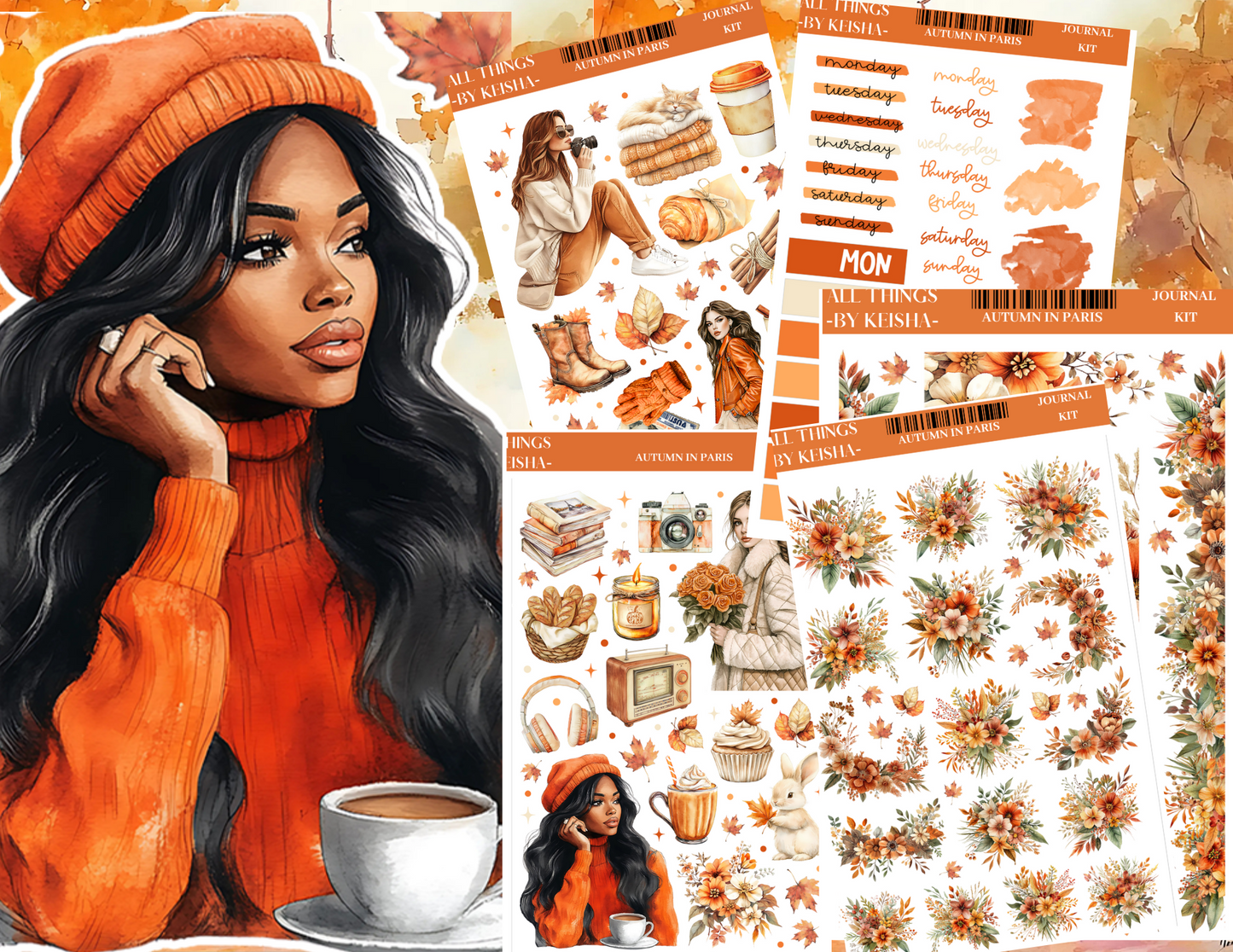 AUTUMN IN  PARIS - PRINTABLE