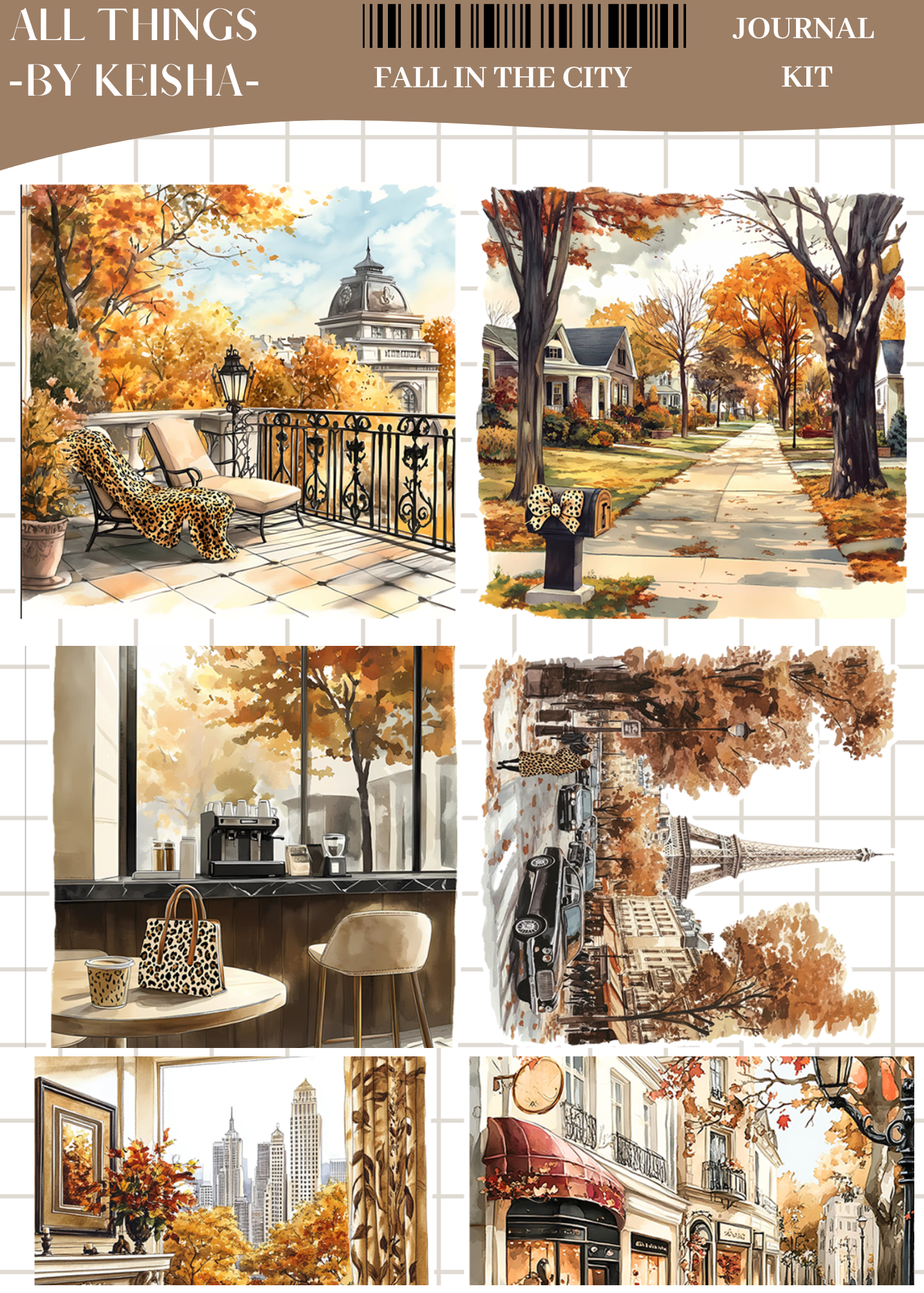 FALL IN THE CITY JOURNAL KIT