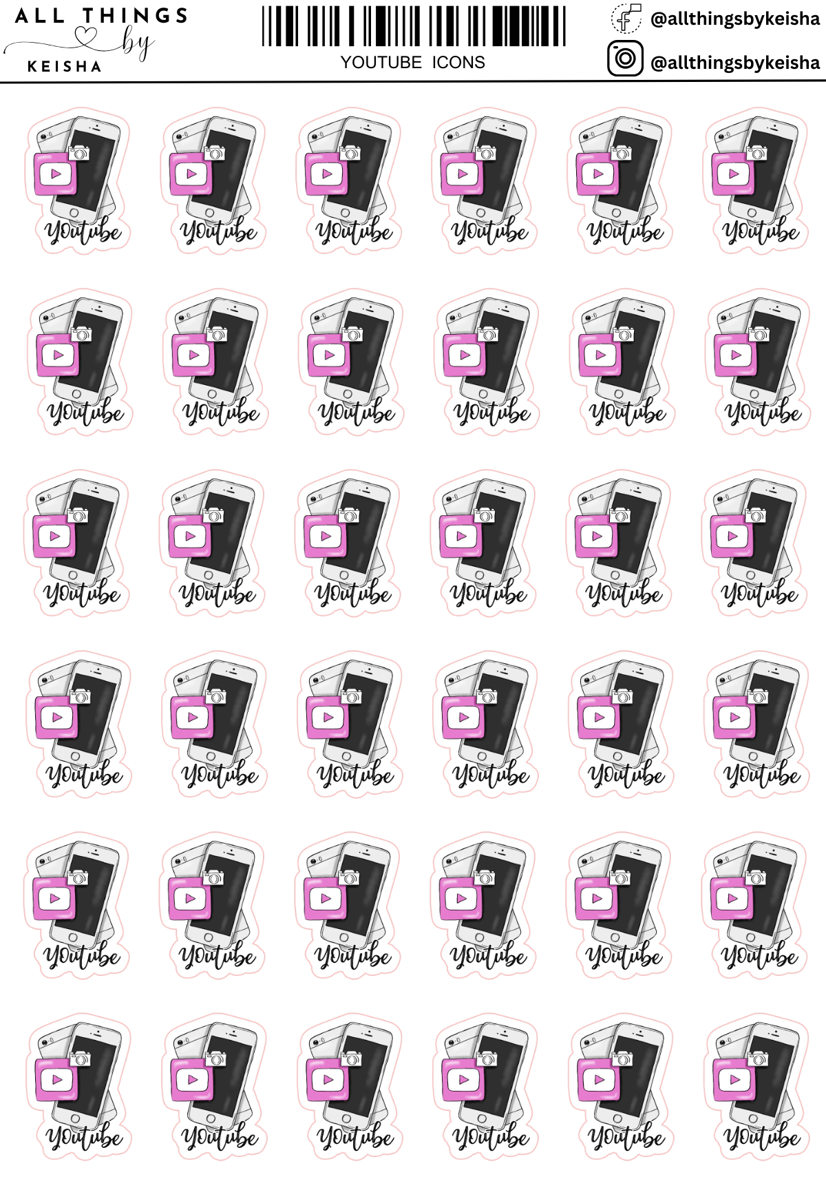 YOUTUBE  ICONS