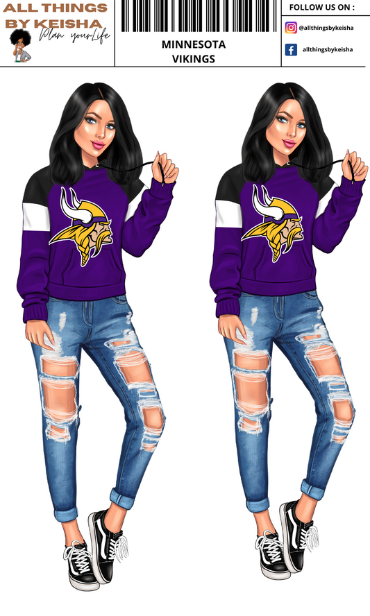 VIKINGS PLANNER GIRL STICKER SET