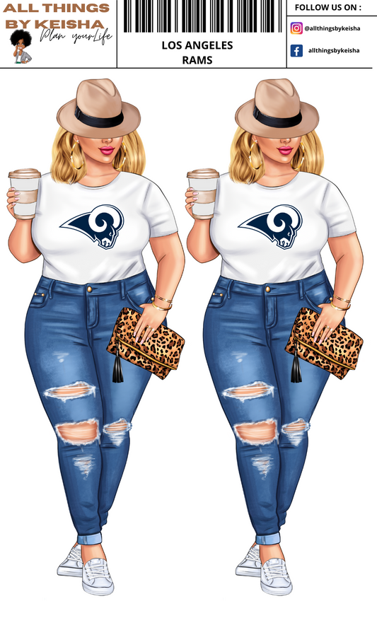 RAMS PLANNER GIRL STICKER SET