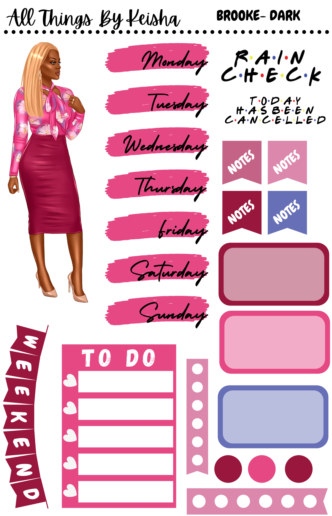 BROOKE- FUNCTIONAL STICKER KITS