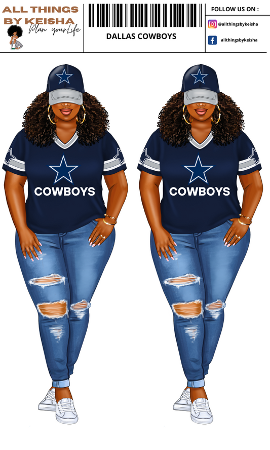 DALLAS COWBOYS PLANNER GIRL STICKER SET