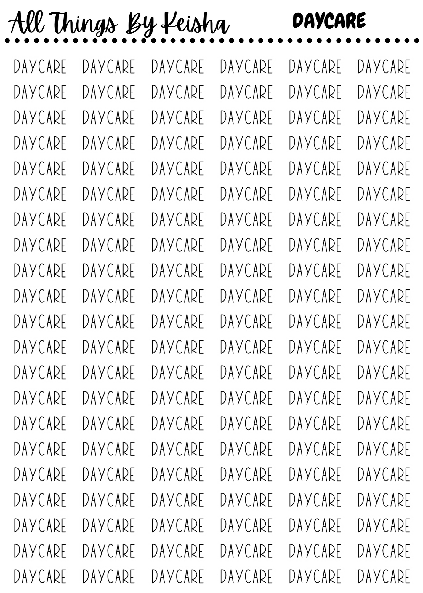 VARIOUS SCRIPT STICKERS
