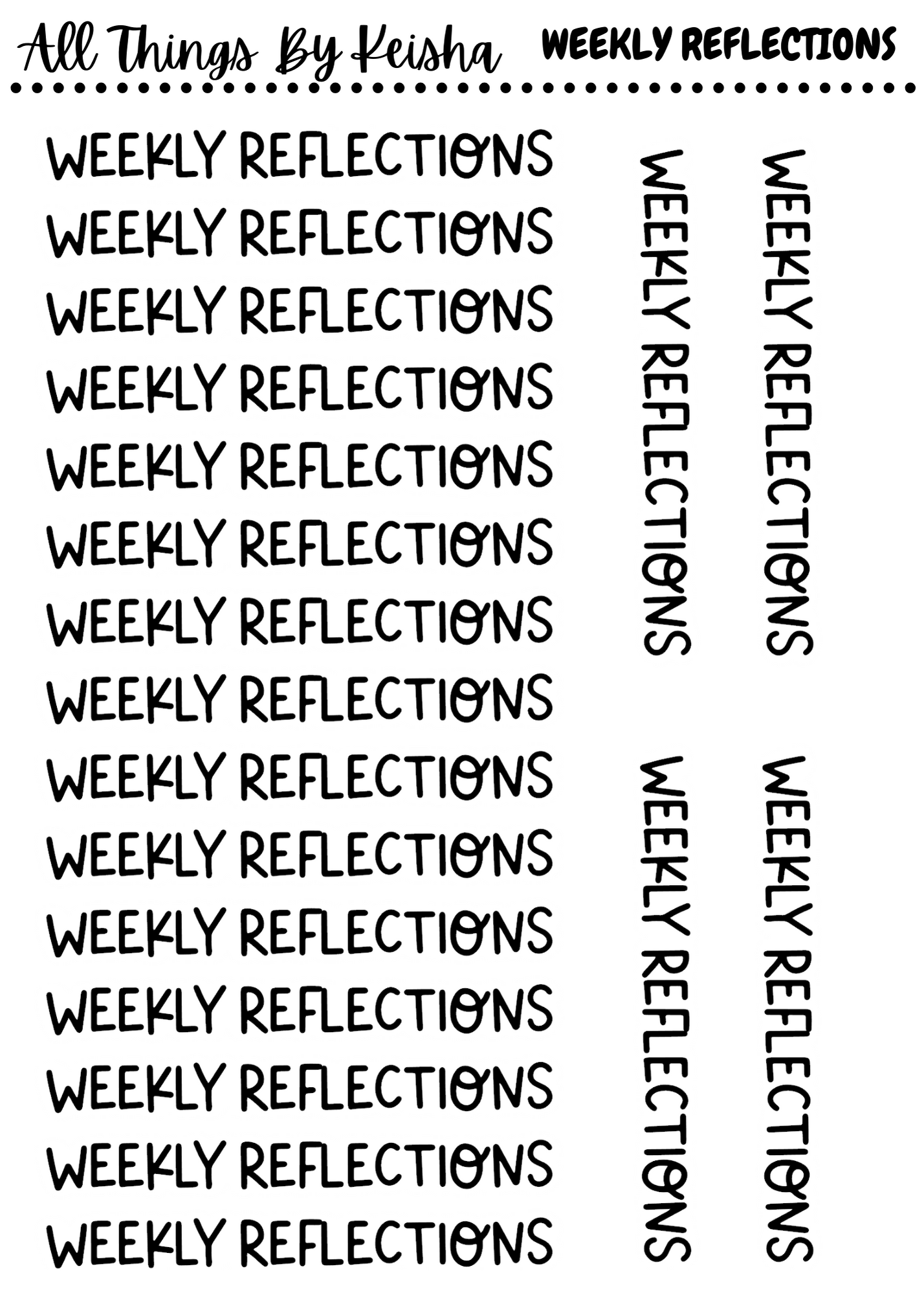 VARIOUS SCRIPT STICKERS
