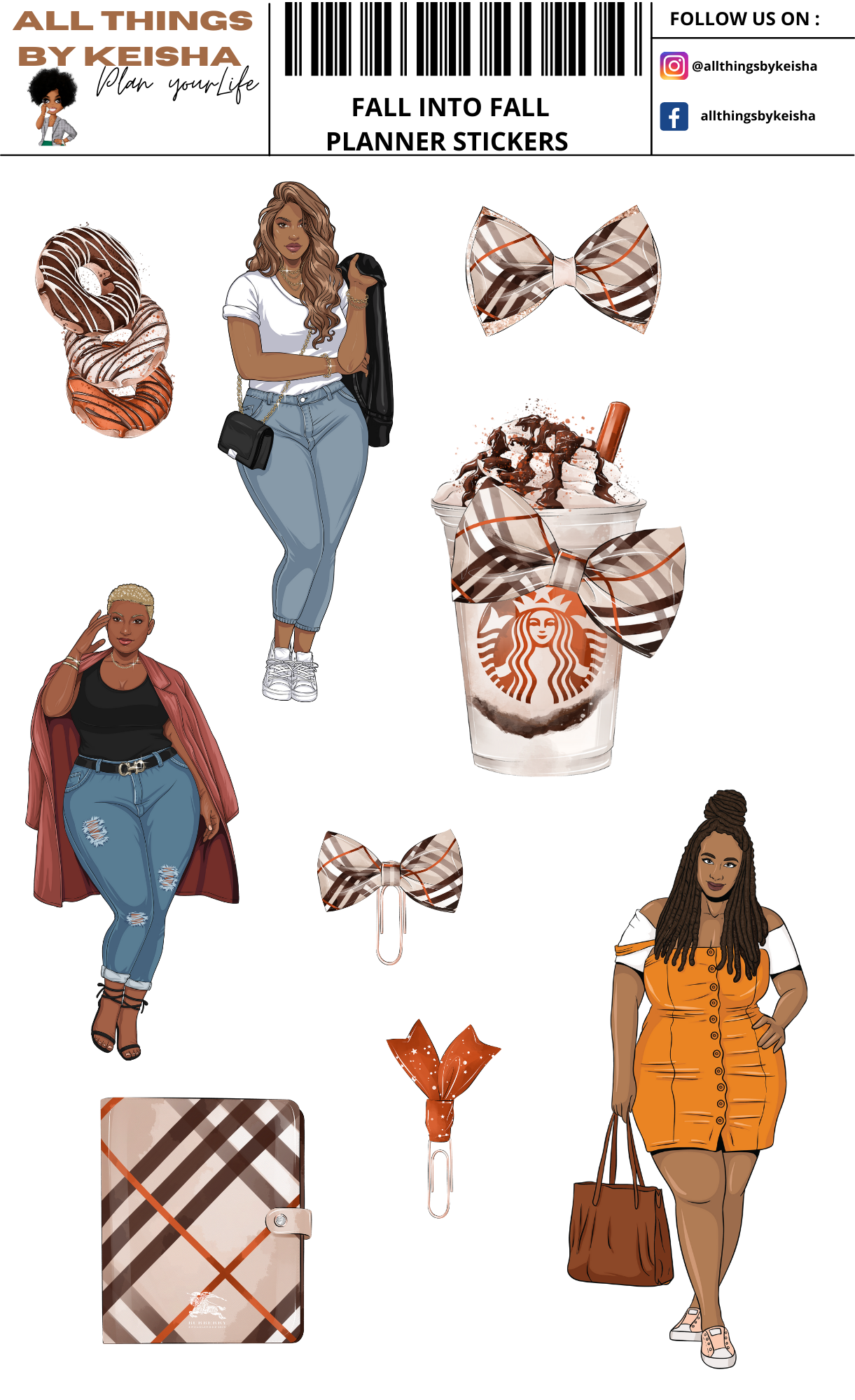 100 FALL INTO FALL PLANNER STICKERS