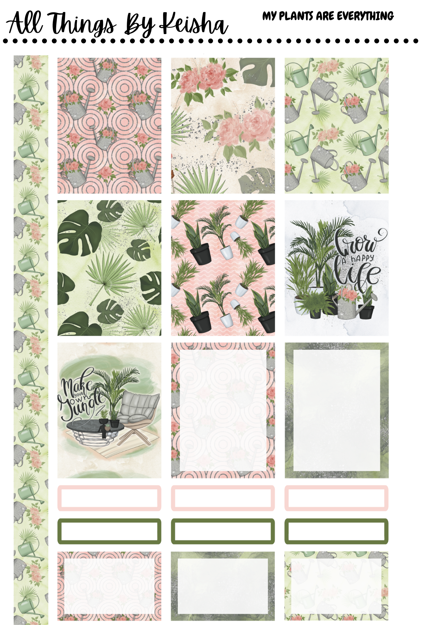 MY PLANTS ARE EVERYTHING WEEKLY KITS( 7X9)