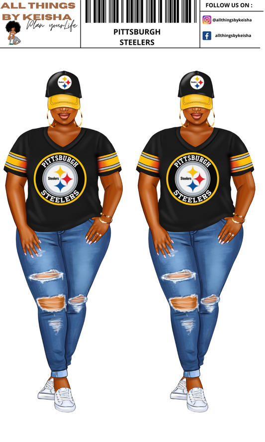 STEELERS PLANNER GIRL STICKER SET