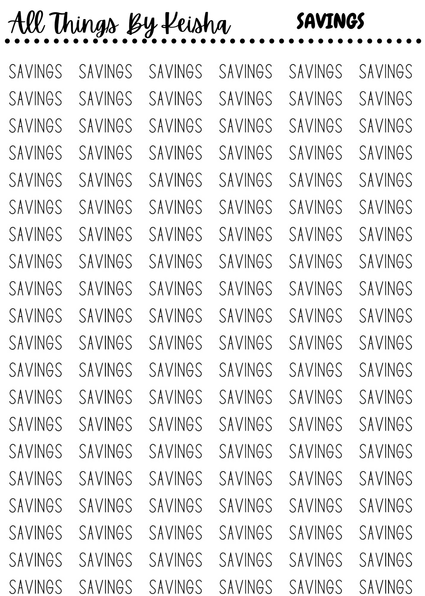 VARIOUS SCRIPT STICKERS