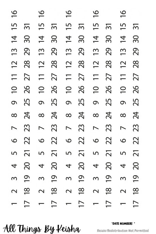 NUMBERS