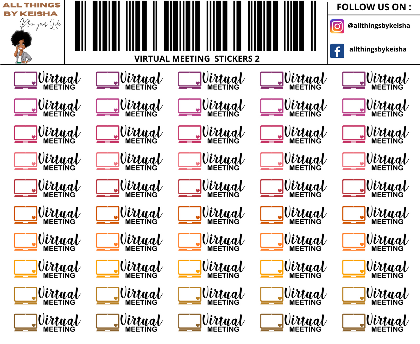 MEETING SCRIPT STICKERS