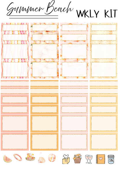 SUMMER BEACH WEEKLY KIT (SET OF 4)