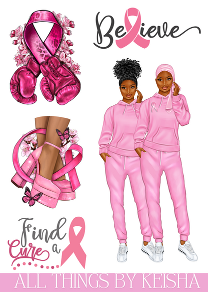HOPE - BRINGING AWARENESS TO BREAST CANCER STICKER THEMED PACK
