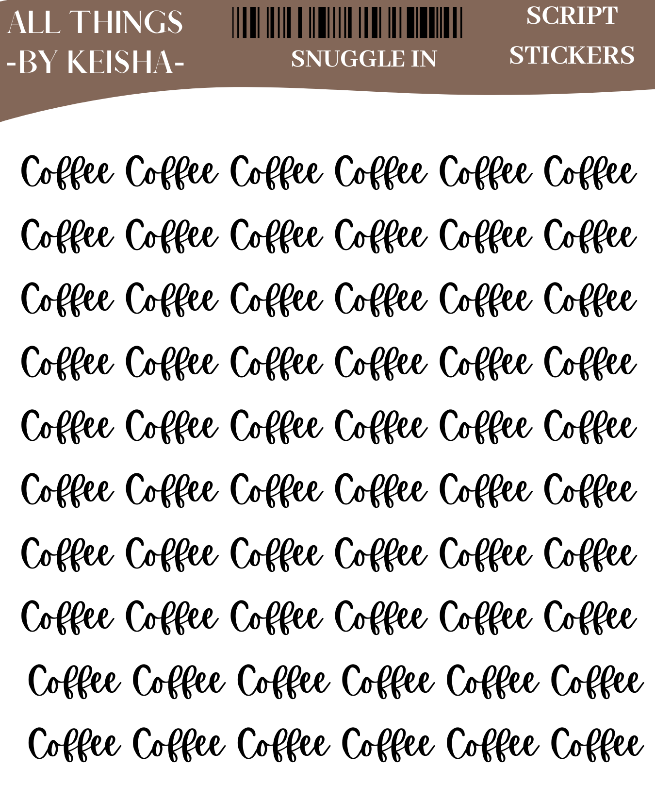 GLAM ICON STICKER SHEET