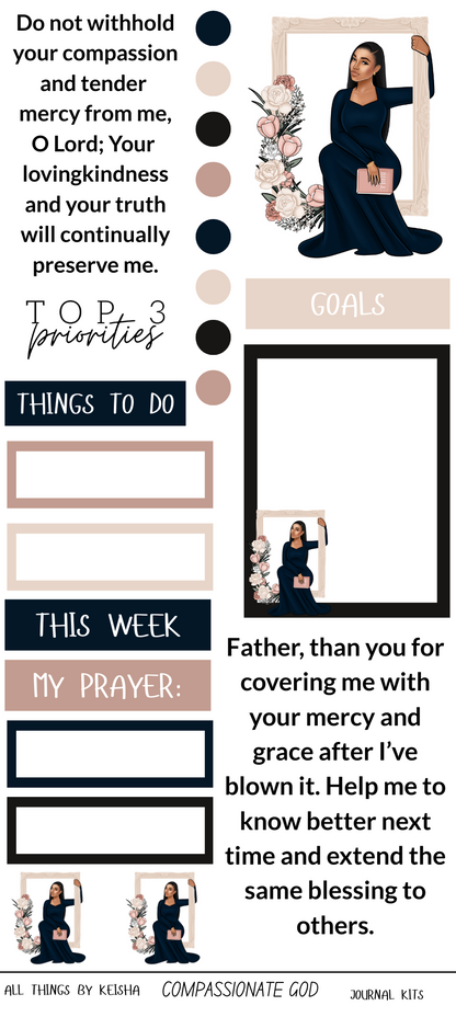 COMPASSIONATE GOD - JOURNAL KIT