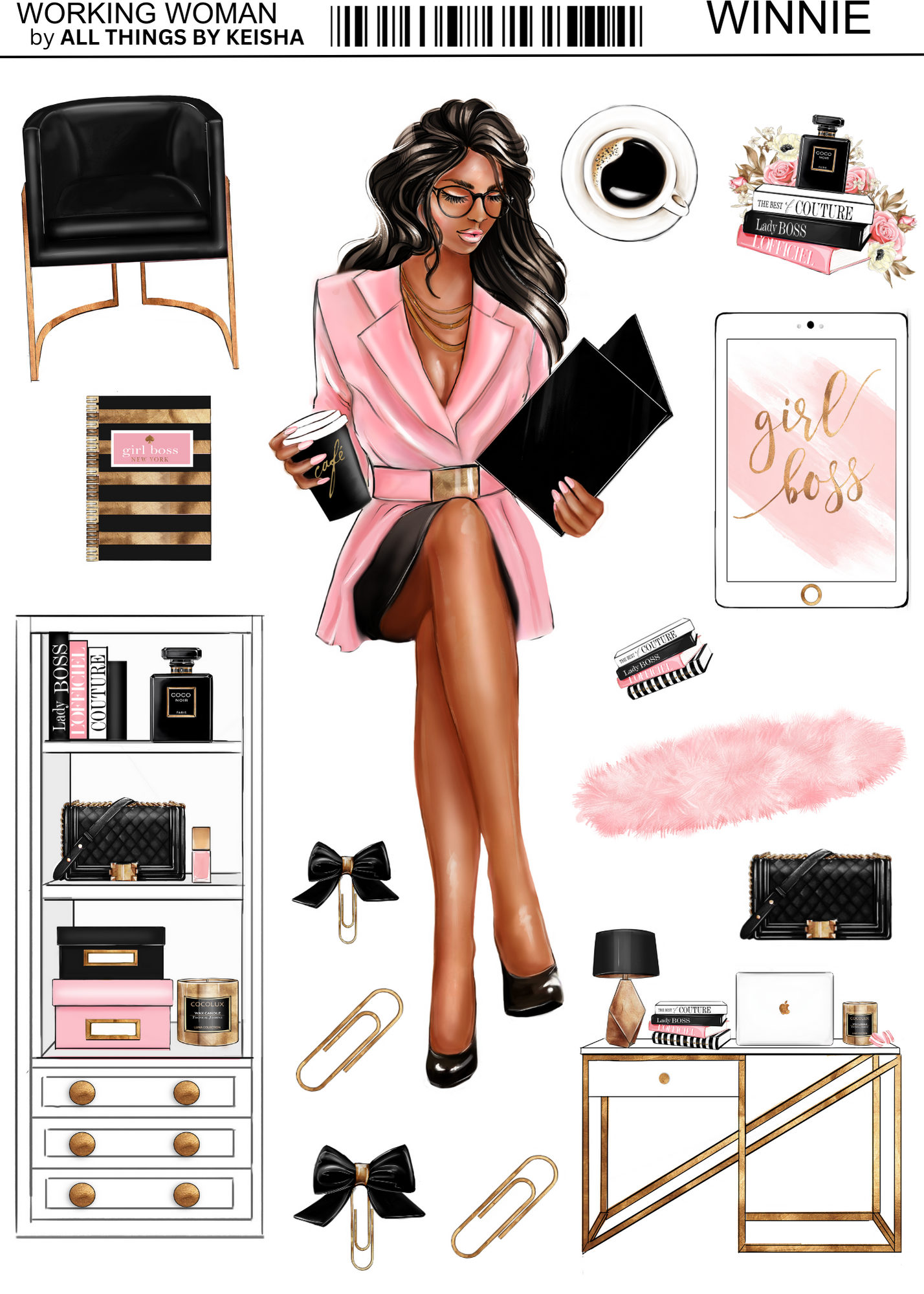 THE WORKING WOMAN 2- PAGE FUNCTIONAL KITS