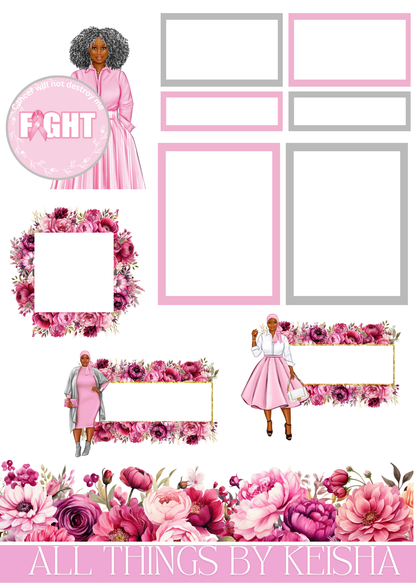 HOPE - BRINGING AWARENESS TO BREAST CANCER STICKER THEMED PACK