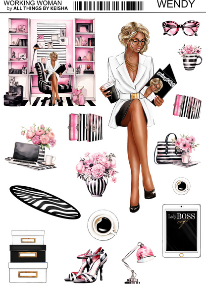 THE WORKING WOMAN 2- PAGE FUNCTIONAL KITS