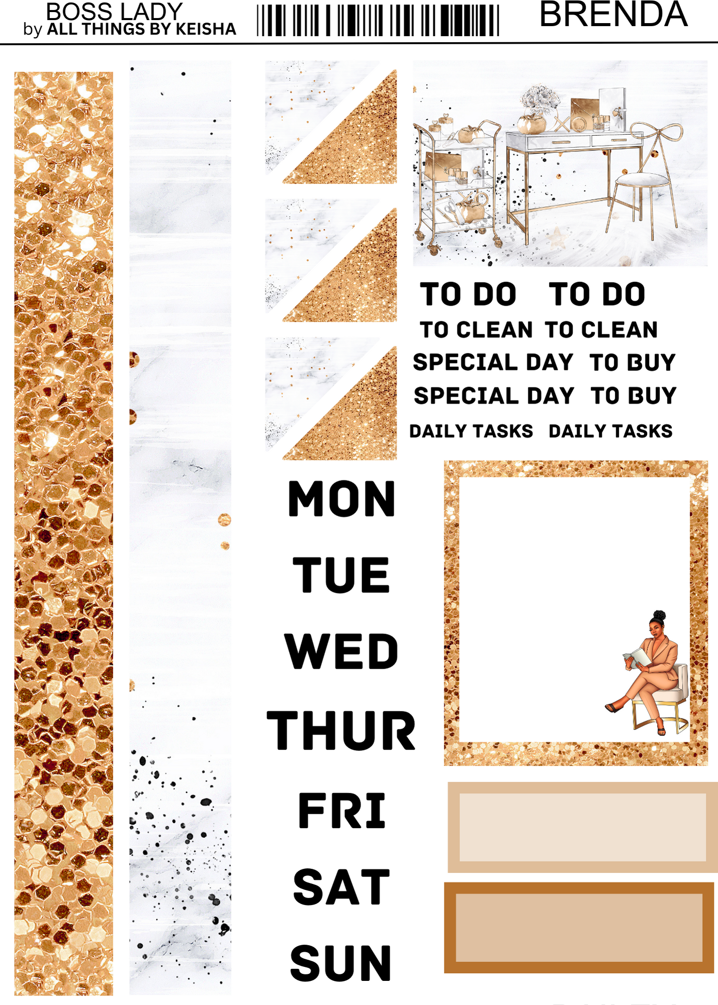 BOSS LADY 2- PAGE FUNCTIONAL KITS